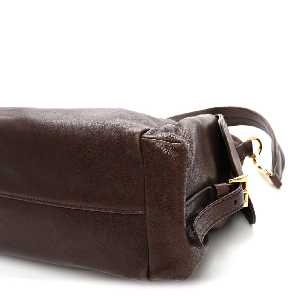 Nappa Large Explore Shoulder Bag Sienna