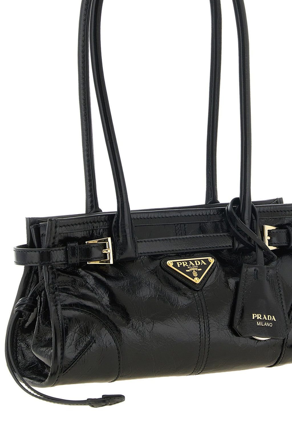 Prada Bonnie Medium Handbag in Black