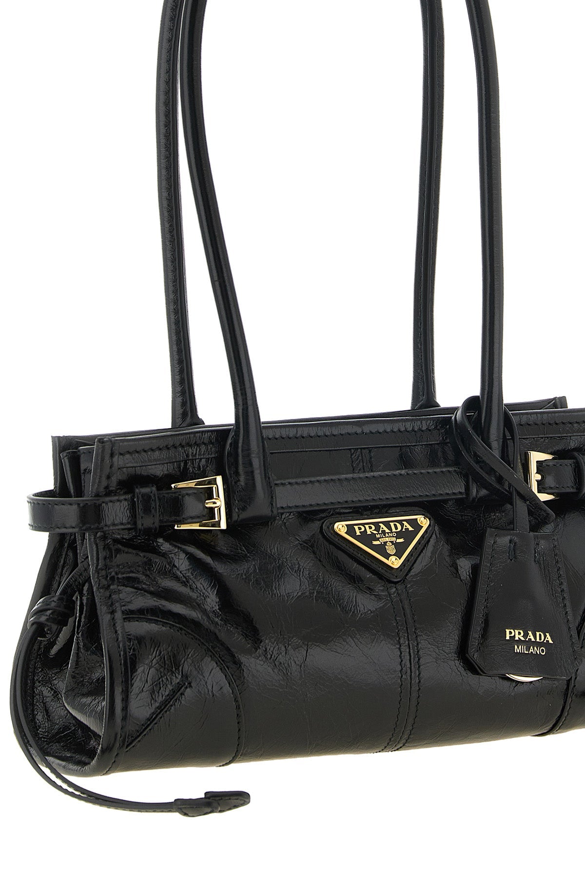 Prada Bonnie Medium Handbag in Black