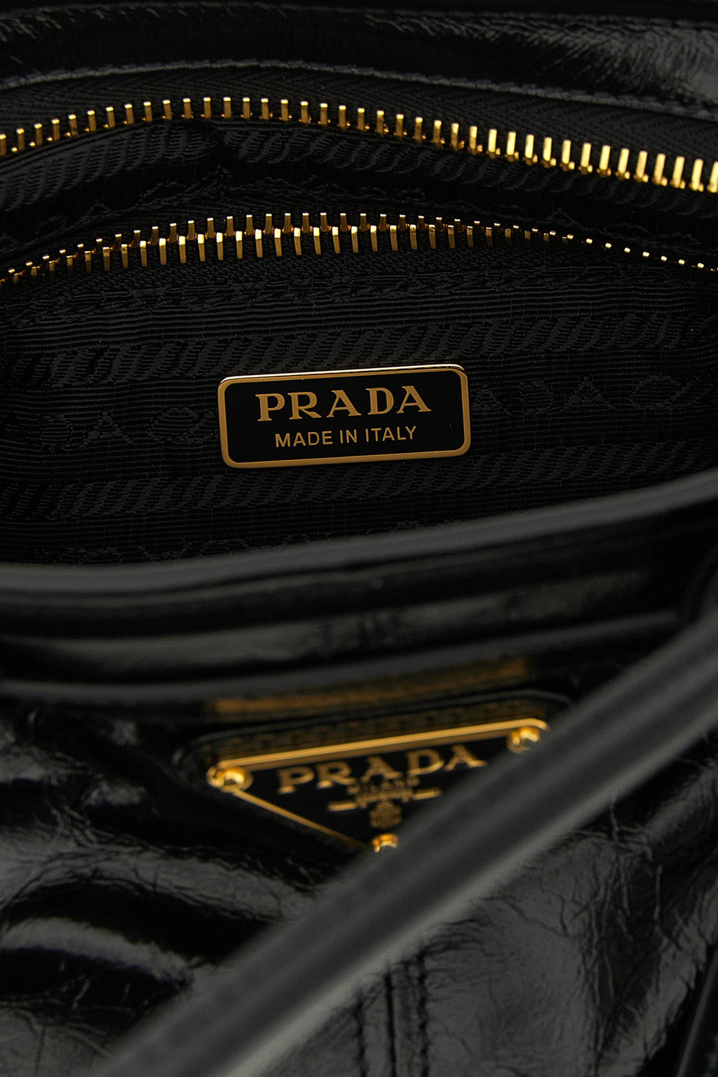 Prada Bonnie Medium Handbag in Black