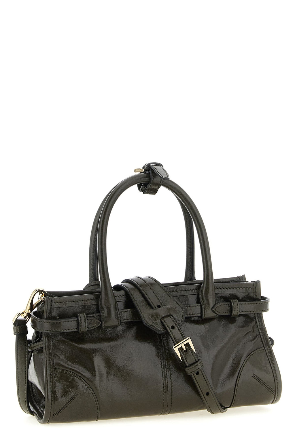 PRADA Handbag with Buckle Details