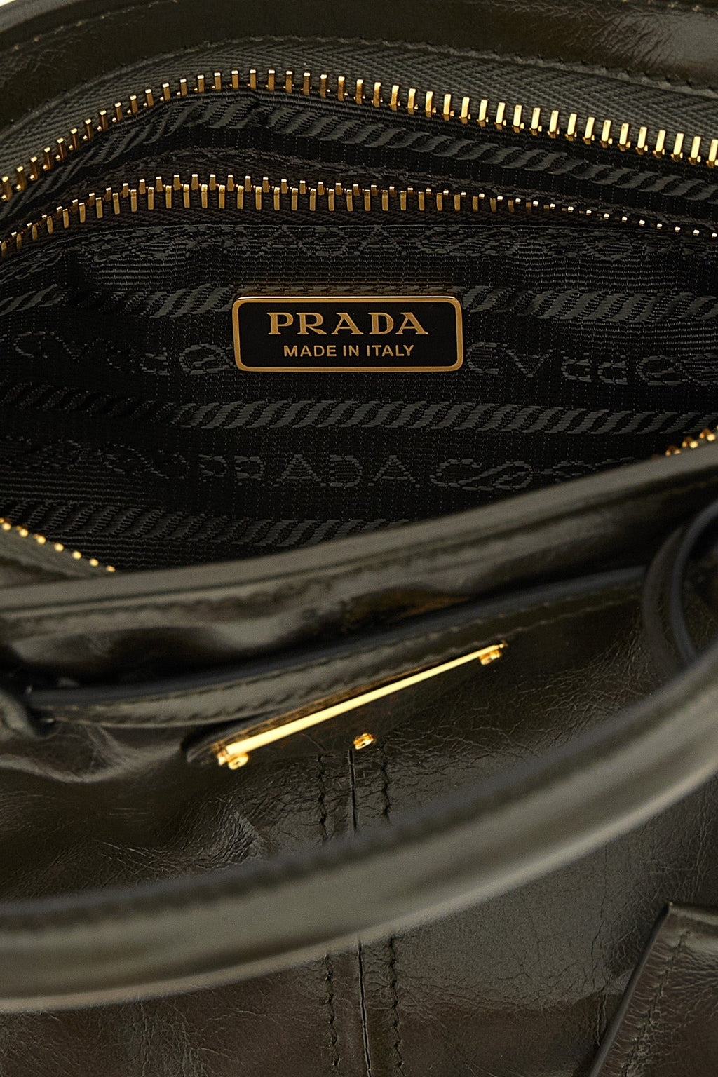 PRADA Handbag with Buckle Details