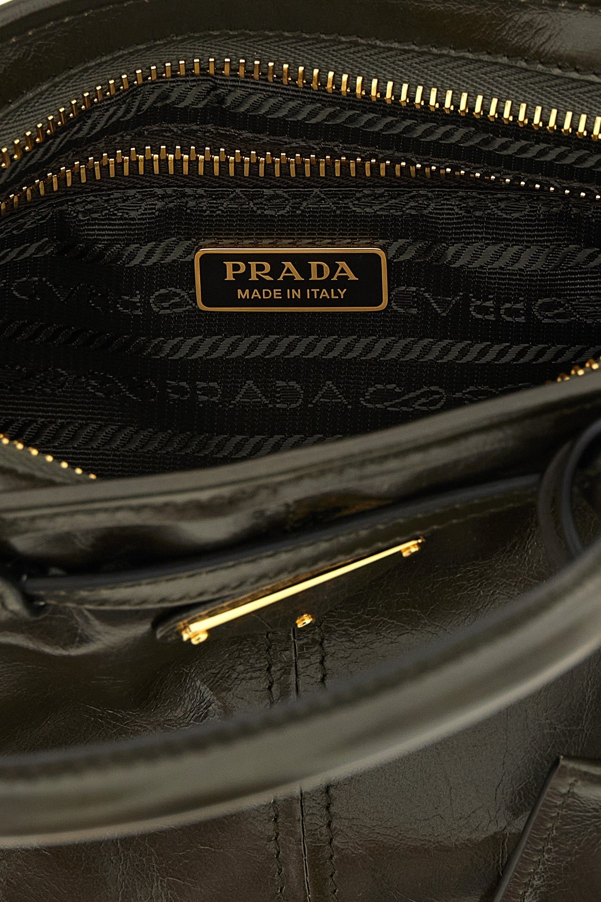 PRADA Handbag with Buckle Details