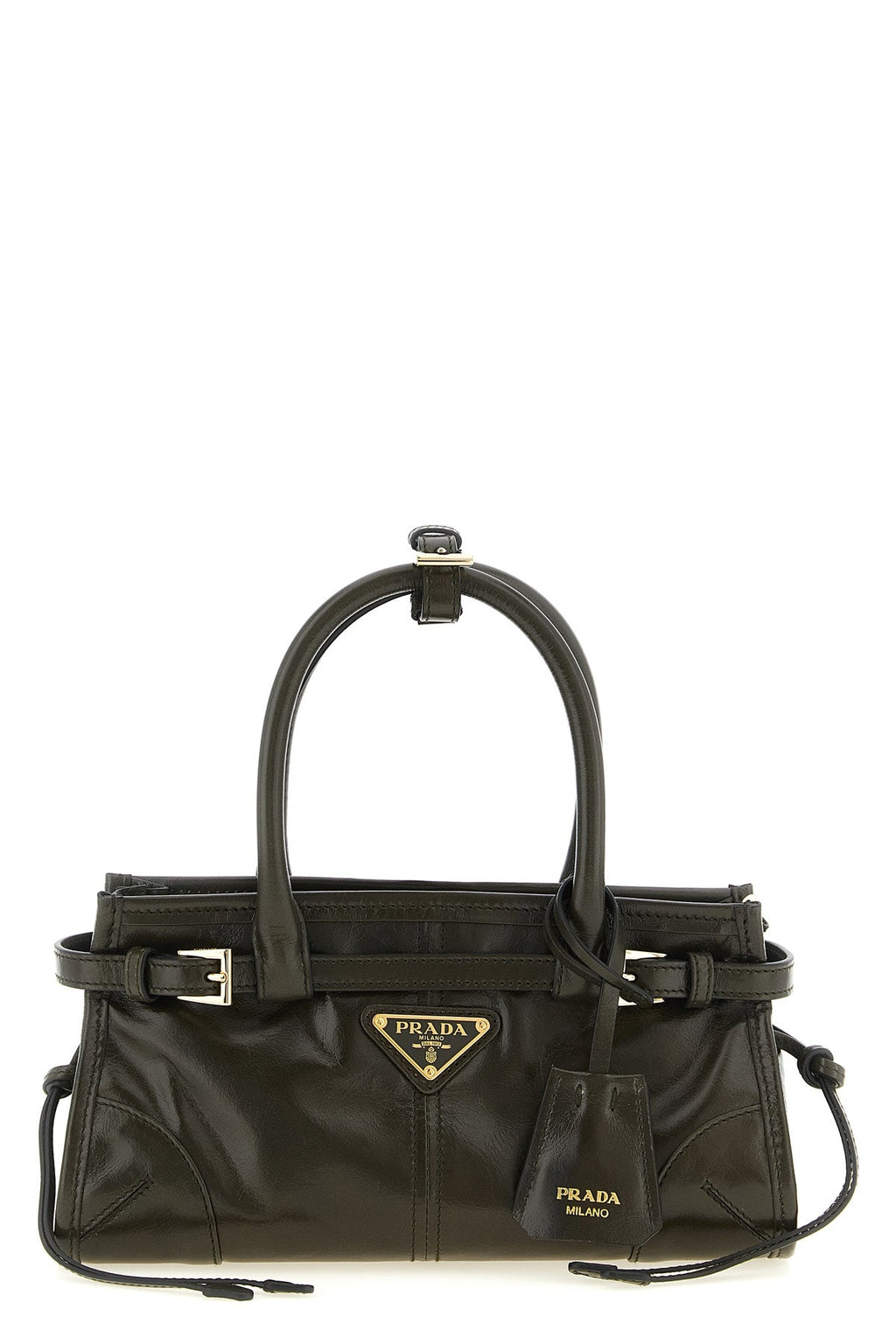 PRADA Handbag with Buckle Details