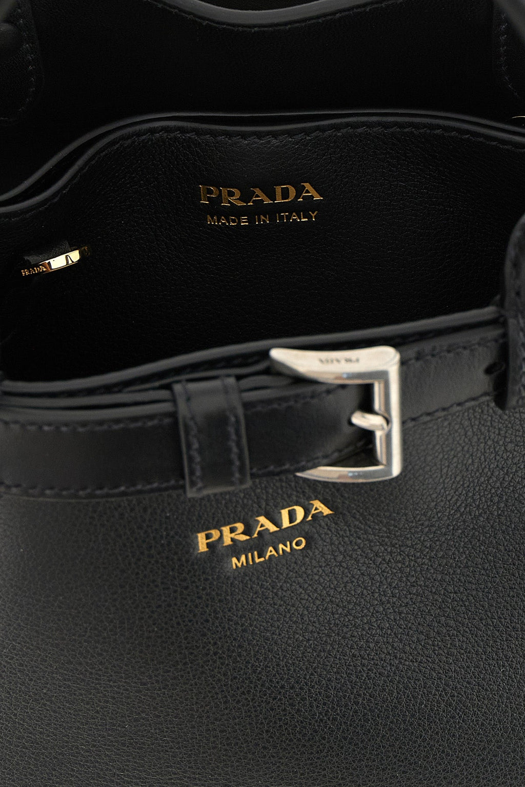 Prada Top-Handle Bag with Belt Detail