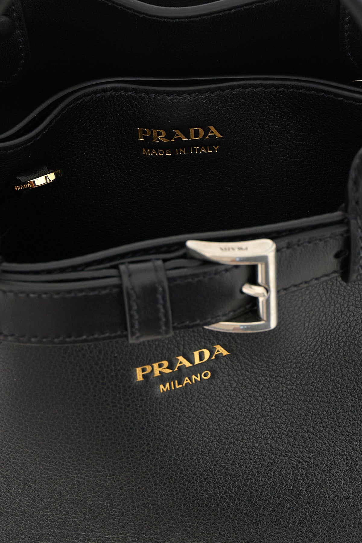 Prada Top-Handle Bag with Belt Detail