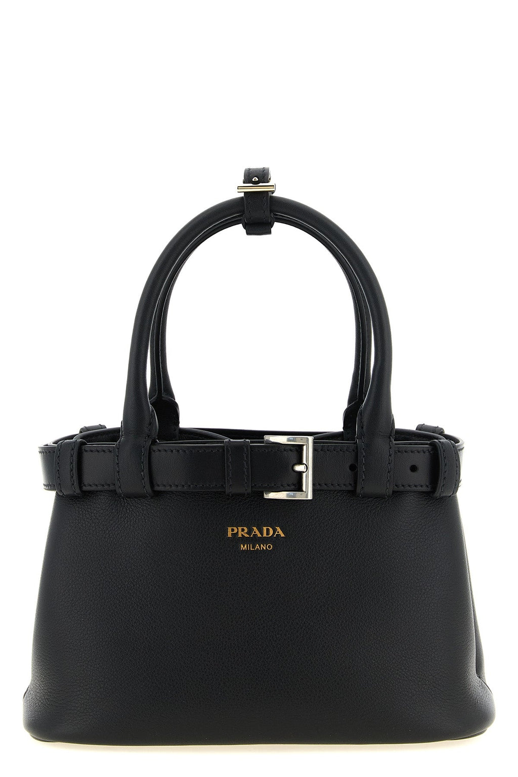 Prada Top-Handle Bag with Belt Detail