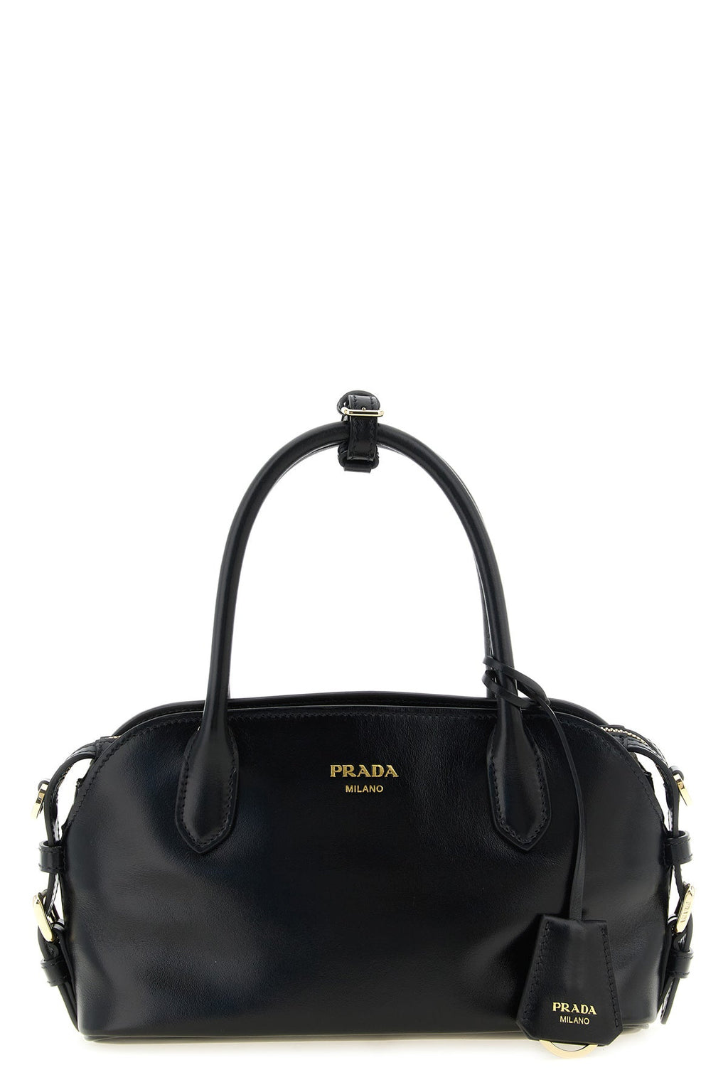 PRADA Handbag with Detachable Leather Charm