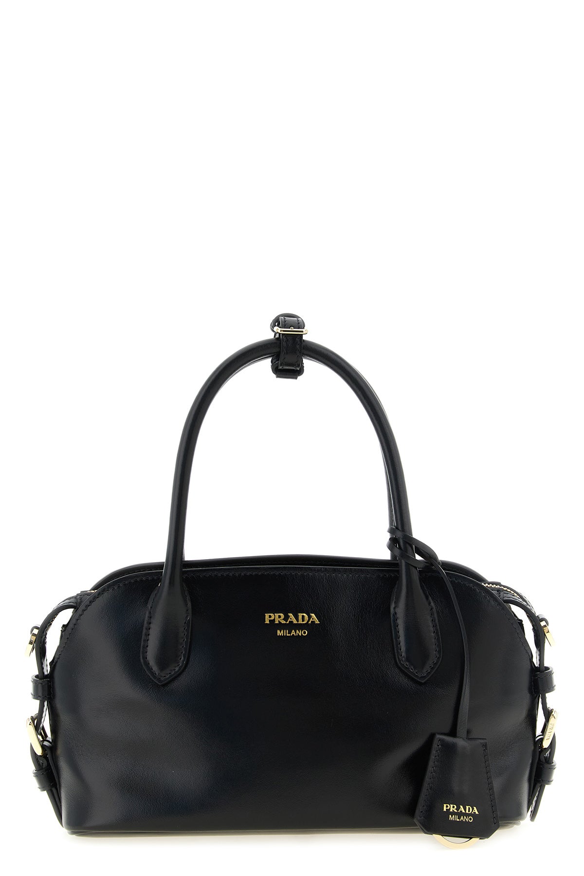 PRADA Handbag with Detachable Leather Charm