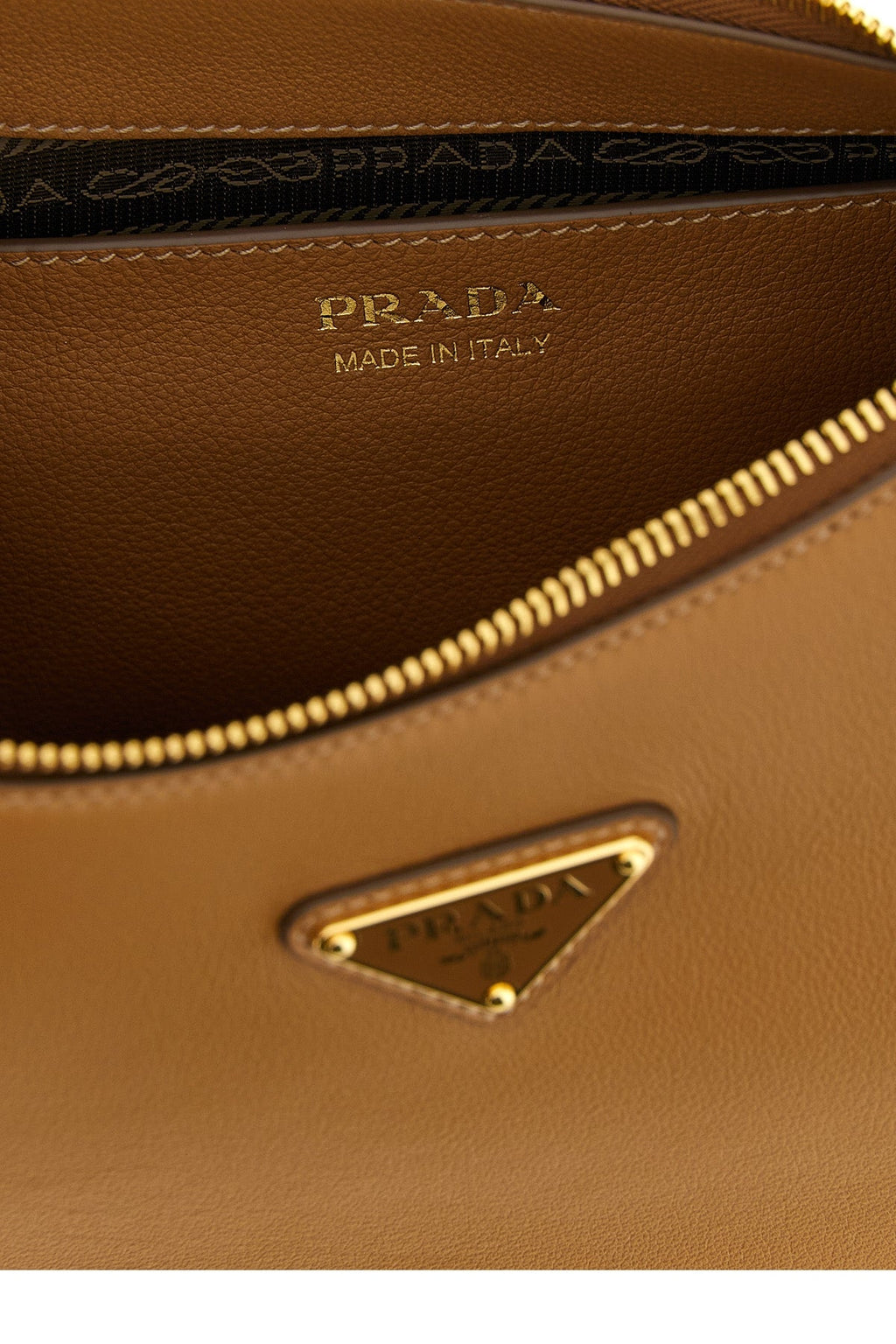 Prada Shoulder Bag Triangle Logo Detail