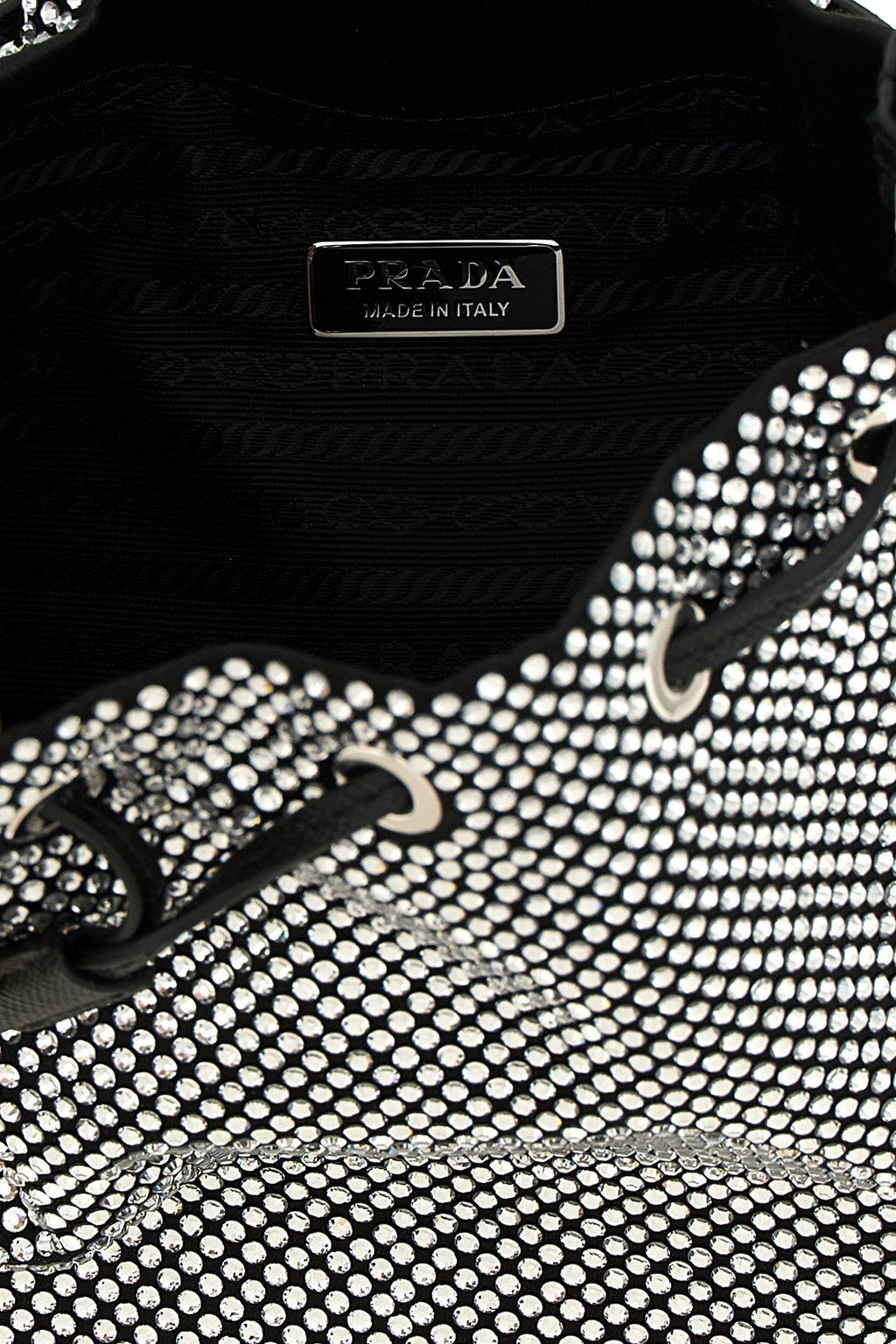 Prada Bucket bag with all-over crystals
