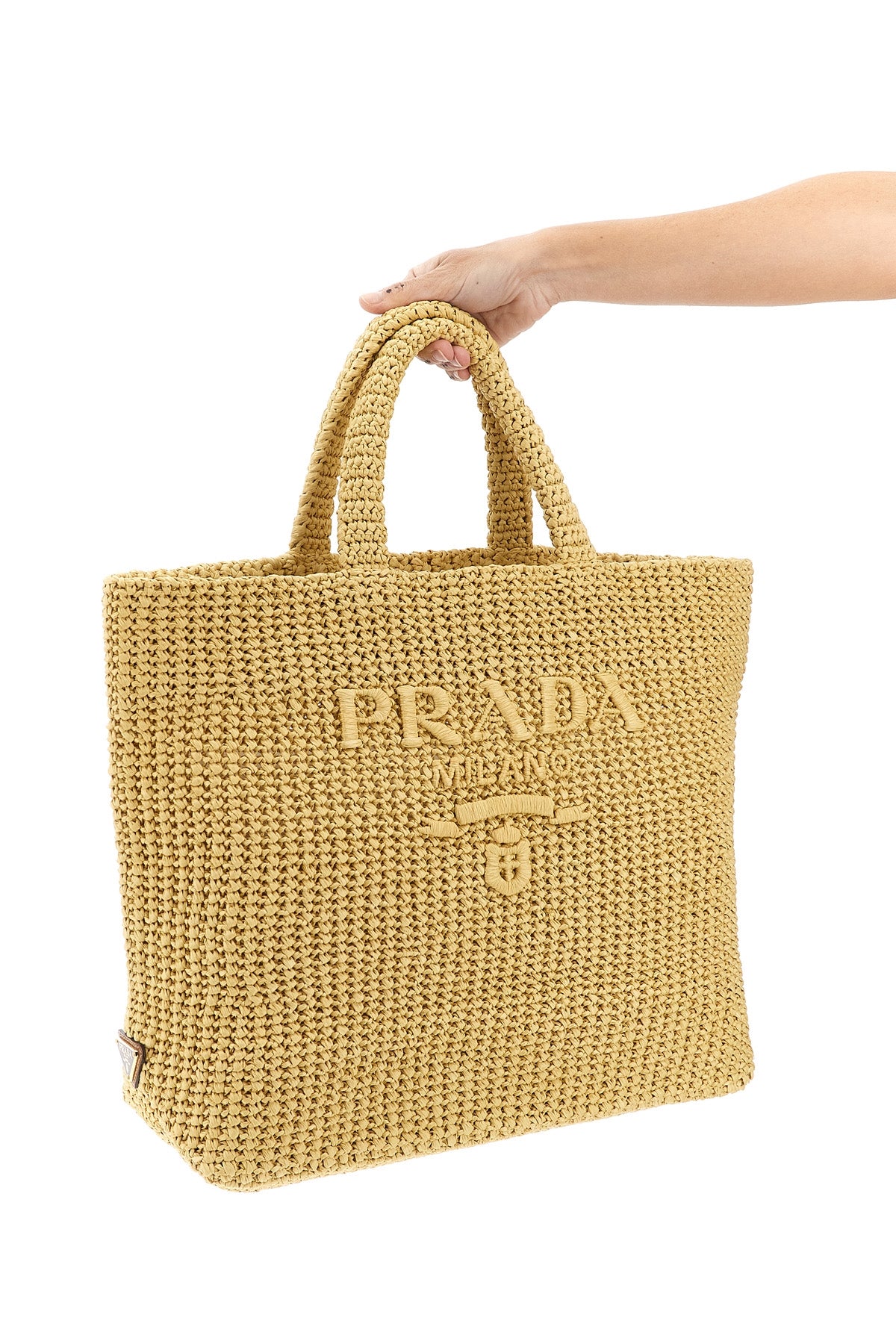 Prada Tote Bag With Embroidered Logo