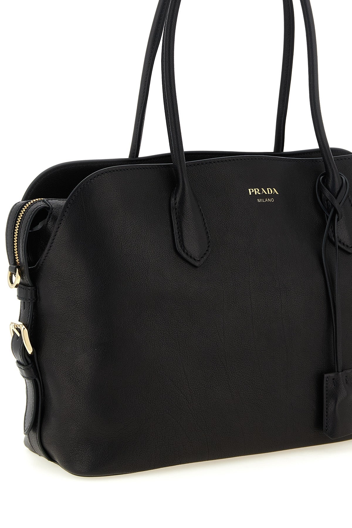 Prada Tote Bag With Side Buckles
