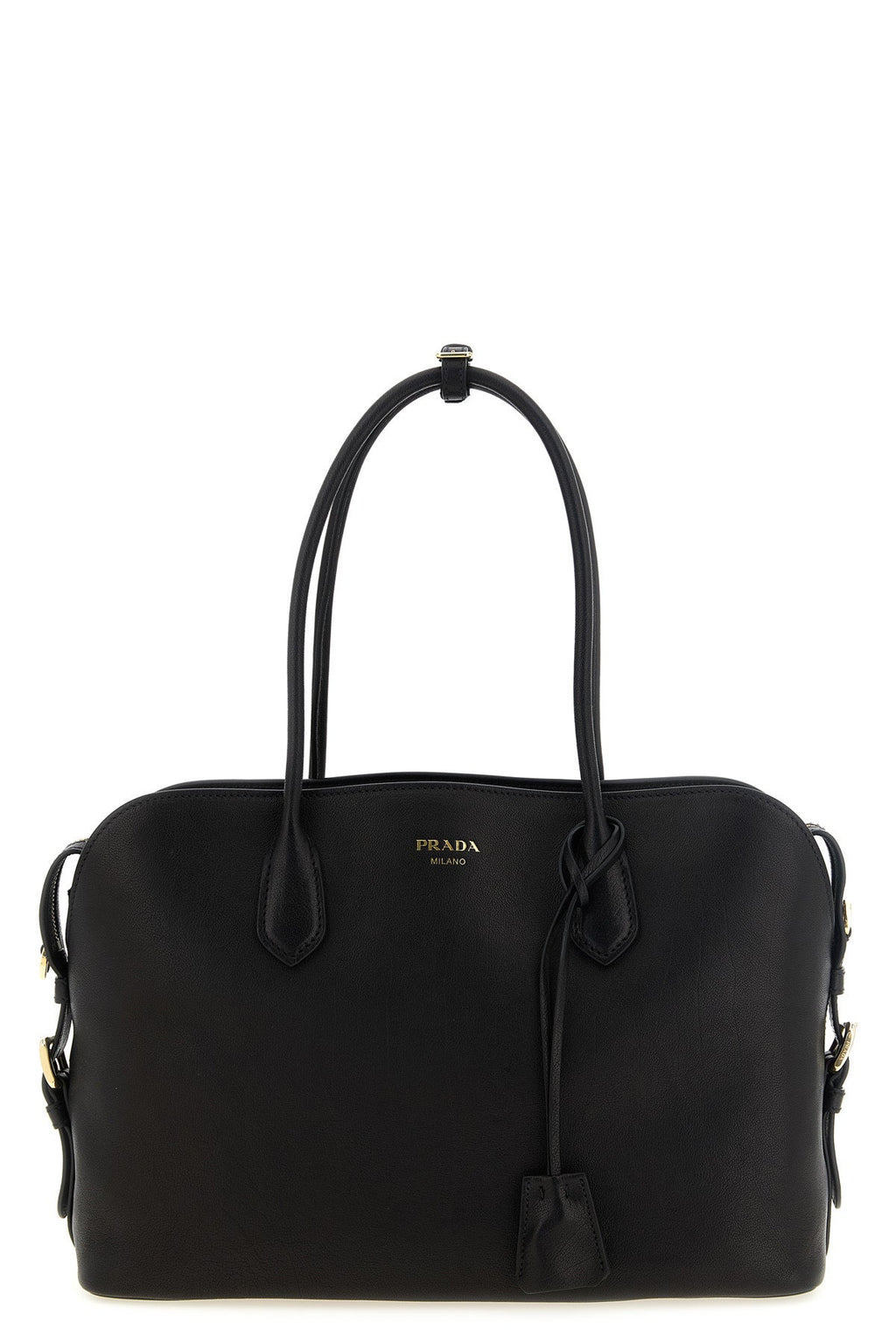 Prada Tote Bag With Side Buckles