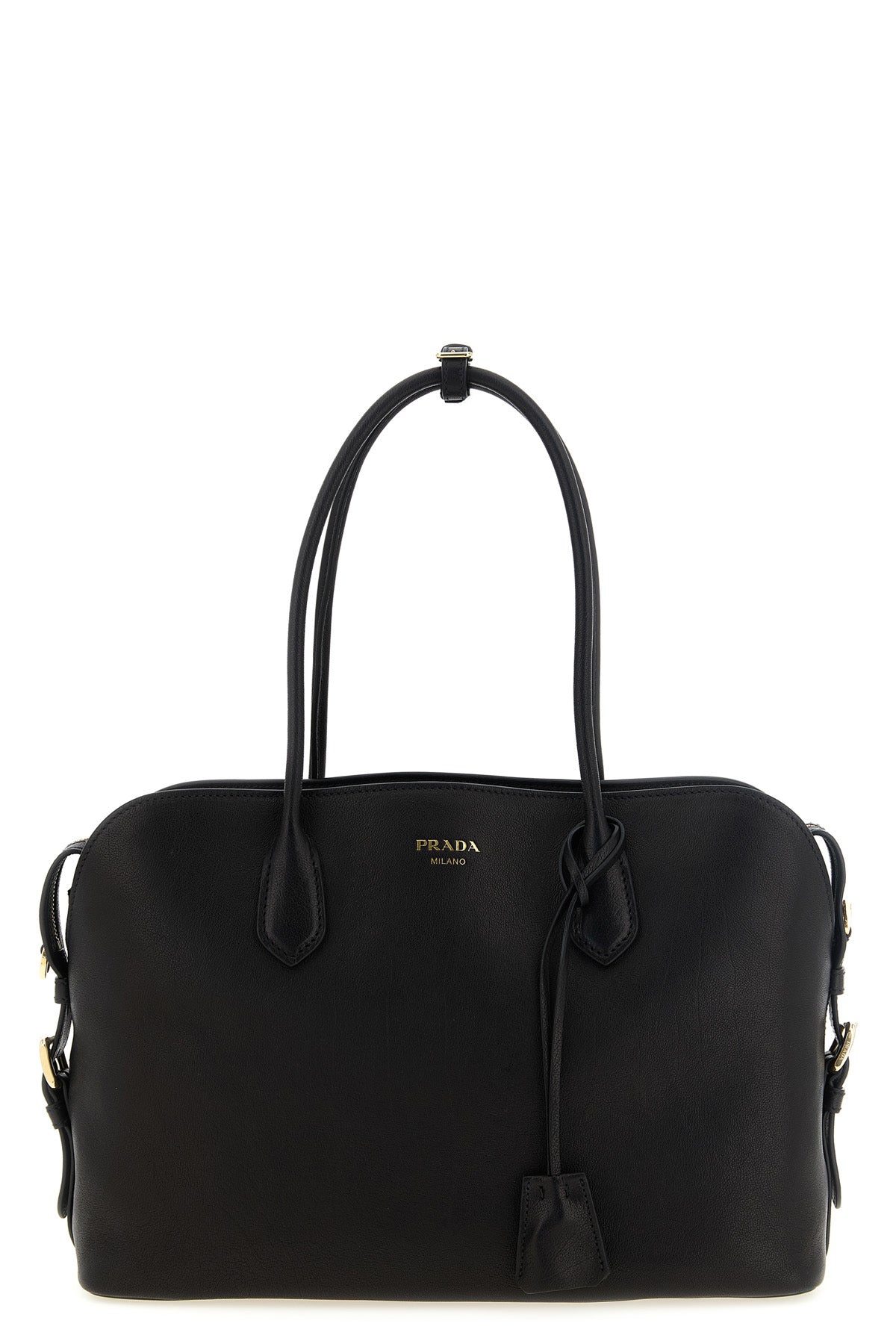 Prada Tote Bag With Side Buckles