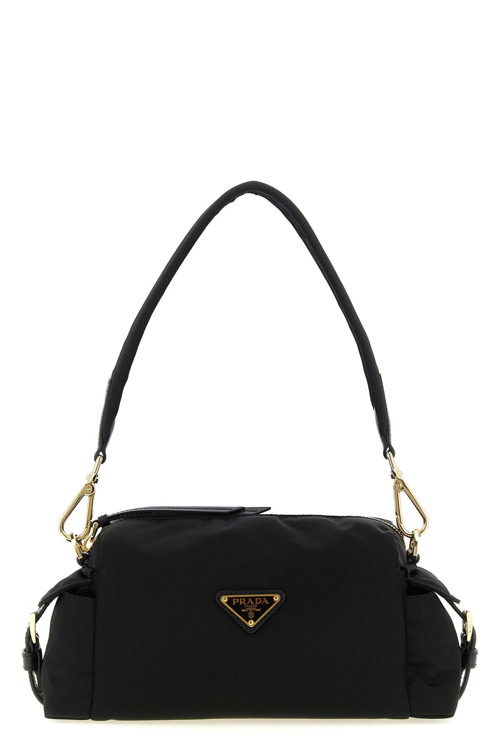 PRADA Shoulder bag with enameled triangle logo