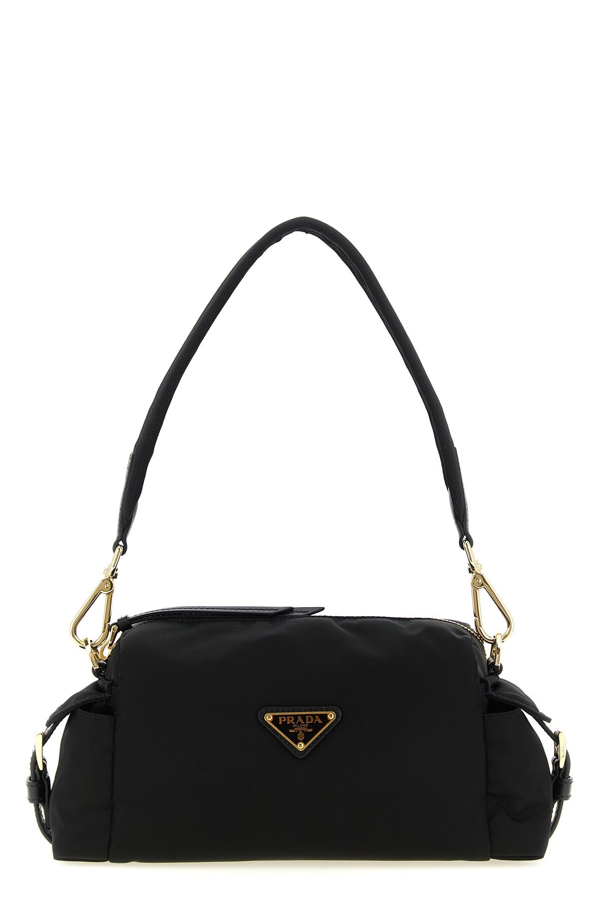 PRADA Shoulder bag with enameled triangle logo