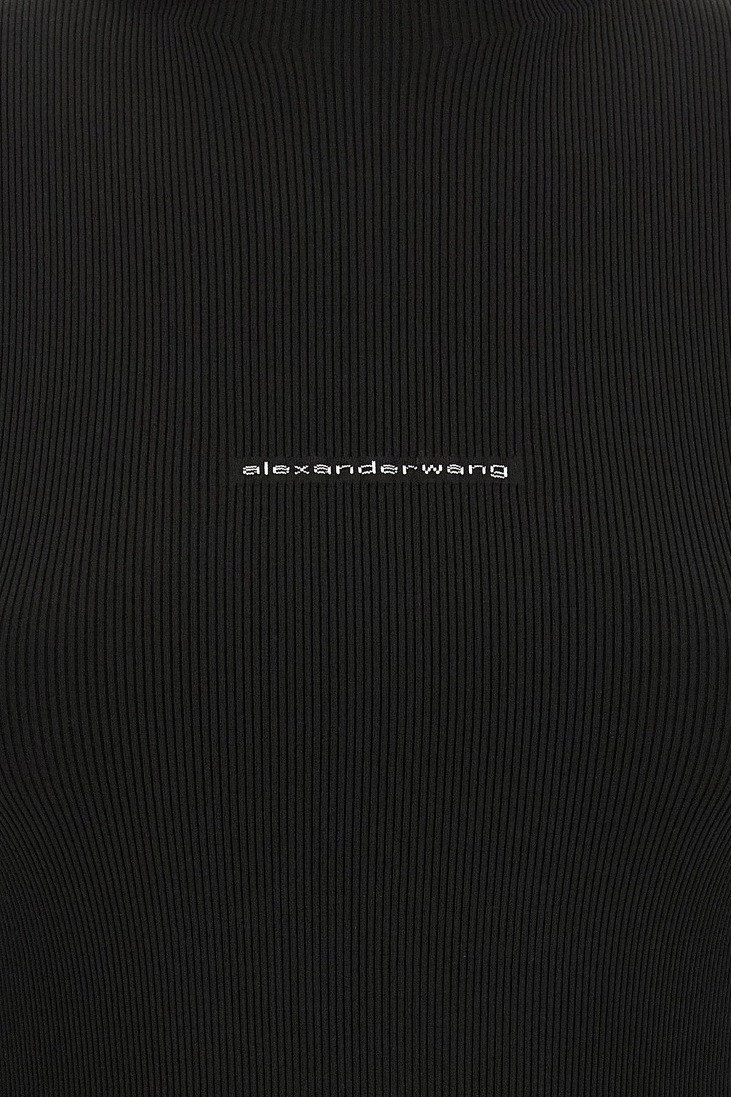 Alexander Wang Turtleneck Top with Ribbed Texture