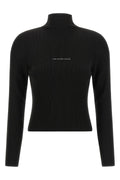 Alexander Wang Turtleneck Top with Ribbed Texture