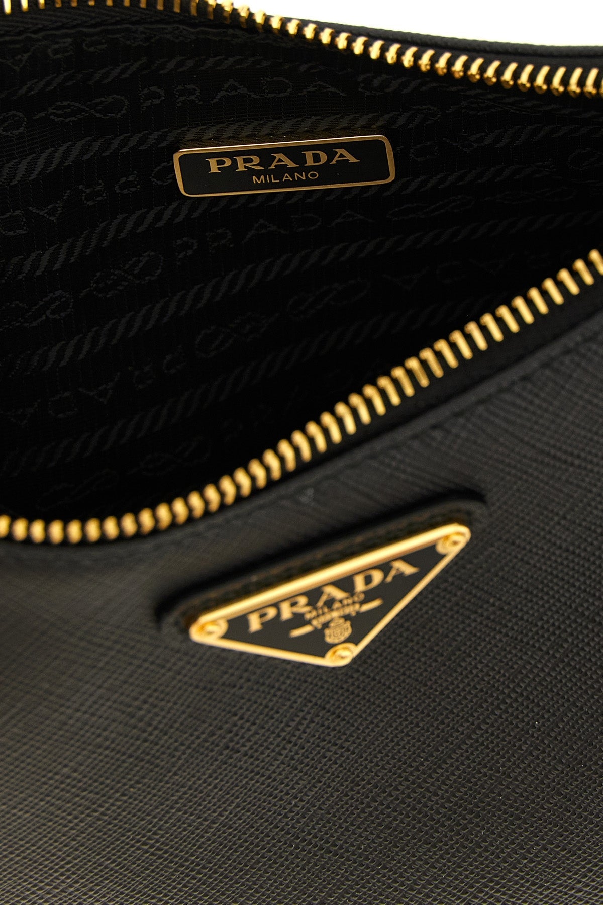 Prada Shoulder Bag With Gold-Tone Hardware