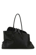 The Attico Women Black Leather Medium La Passeggiata Shoulder Bag