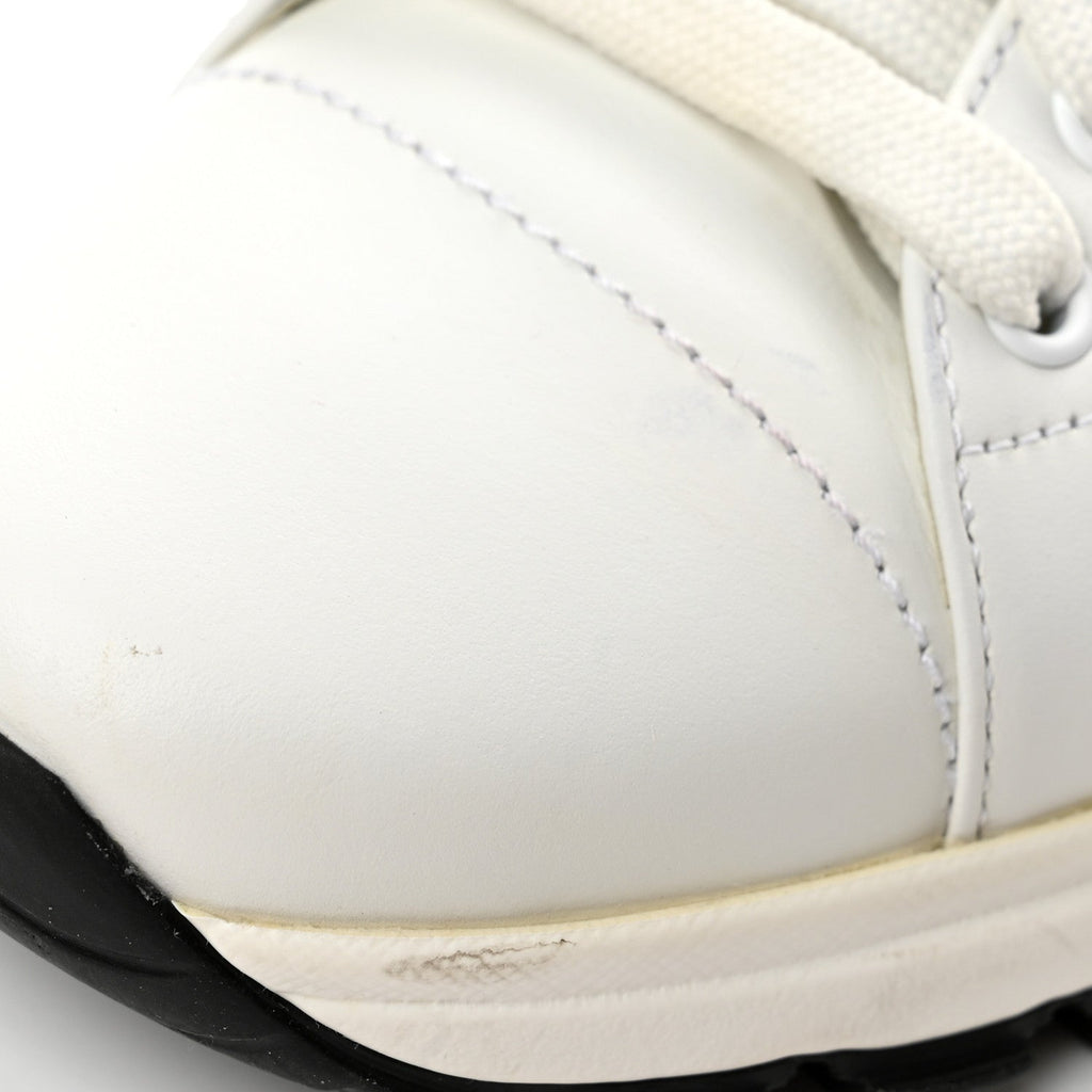 Vitello Soft Logo Sneakers 36 White