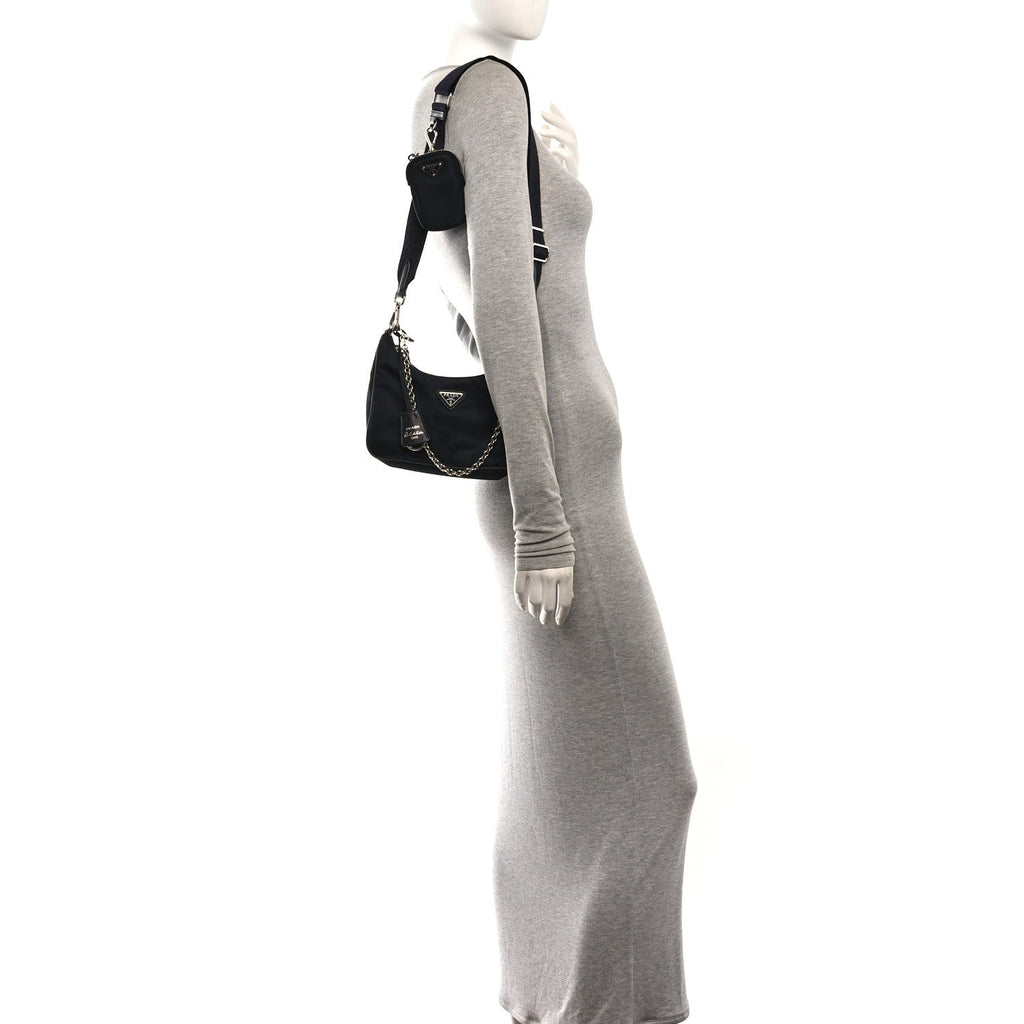 Nylon Re-Edition 2005 Shoulder Bag Black