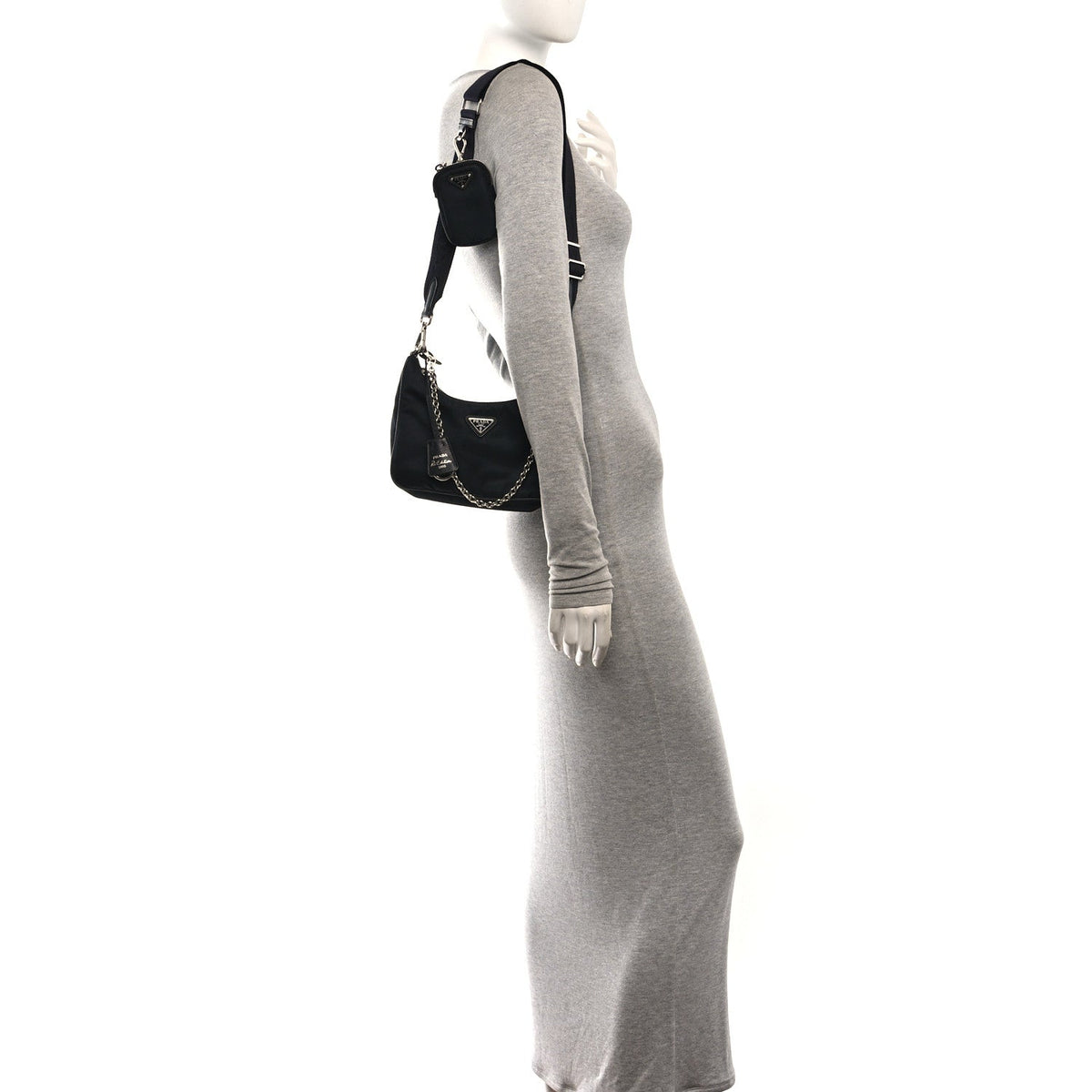 Nylon Re-Edition 2005 Shoulder Bag Black