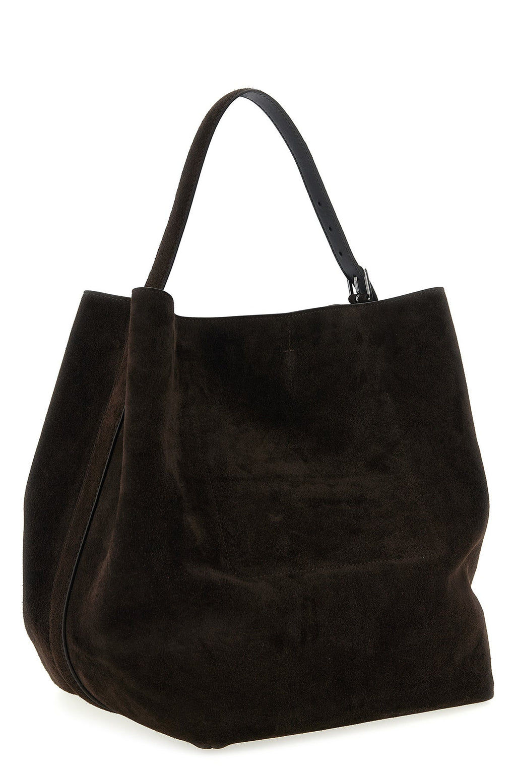 Toteme Suede Tote Bag with Metal Hardware