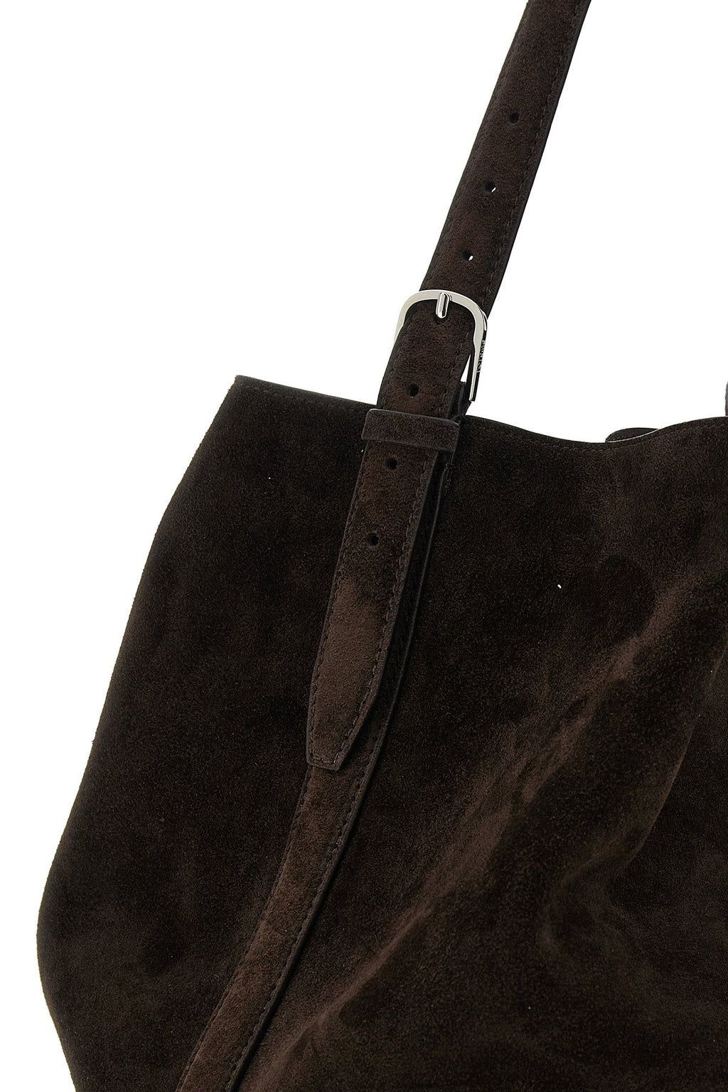 Toteme Suede Tote Bag with Metal Hardware