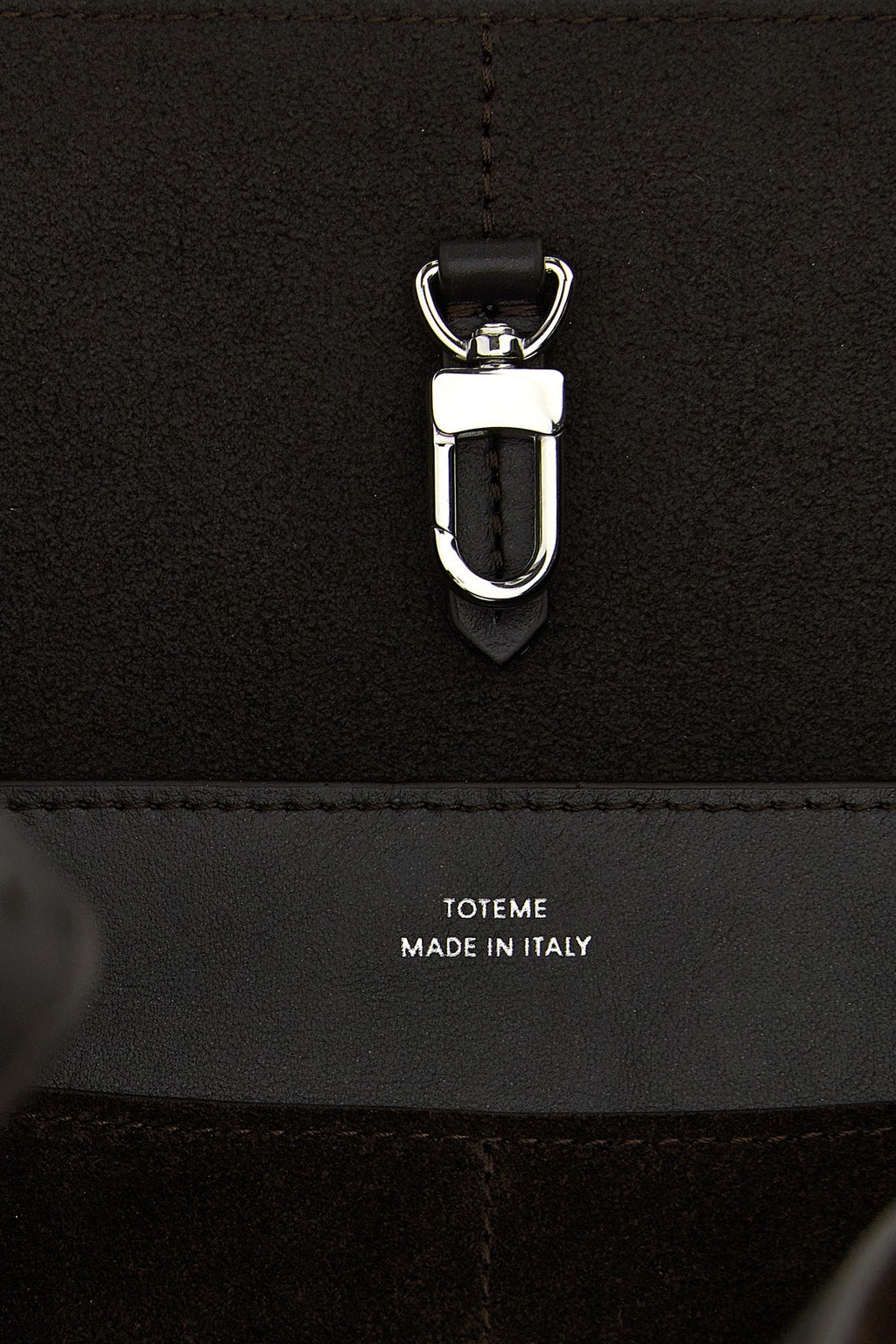 Toteme Suede Tote Bag with Metal Hardware