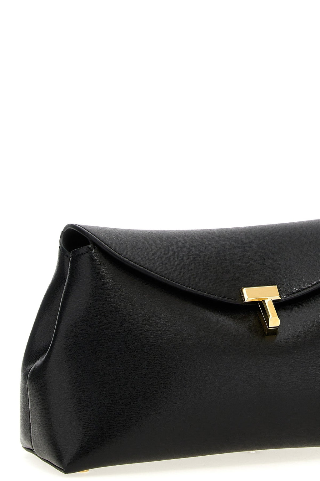 TOTEME Leather Clutch With Gold-Tone T-Lock
