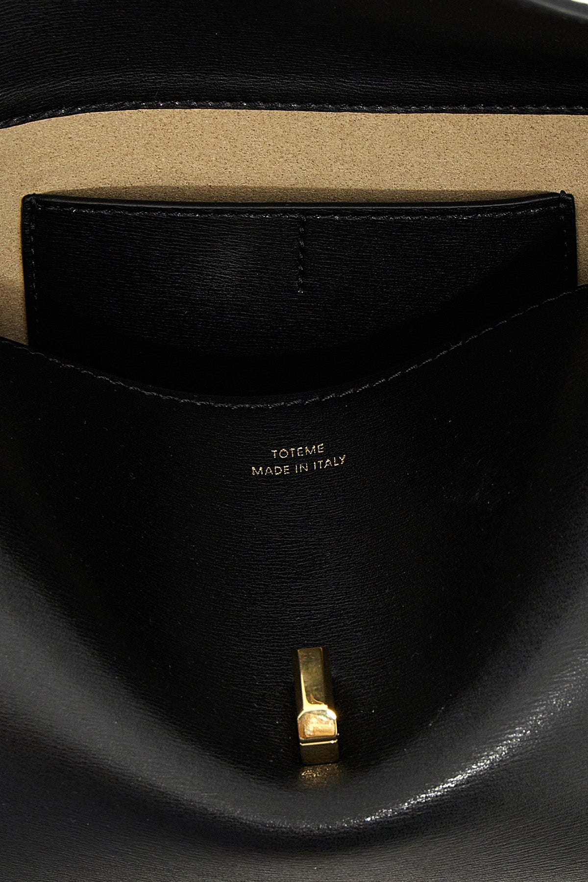 TOTEME Leather Clutch With Gold-Tone T-Lock