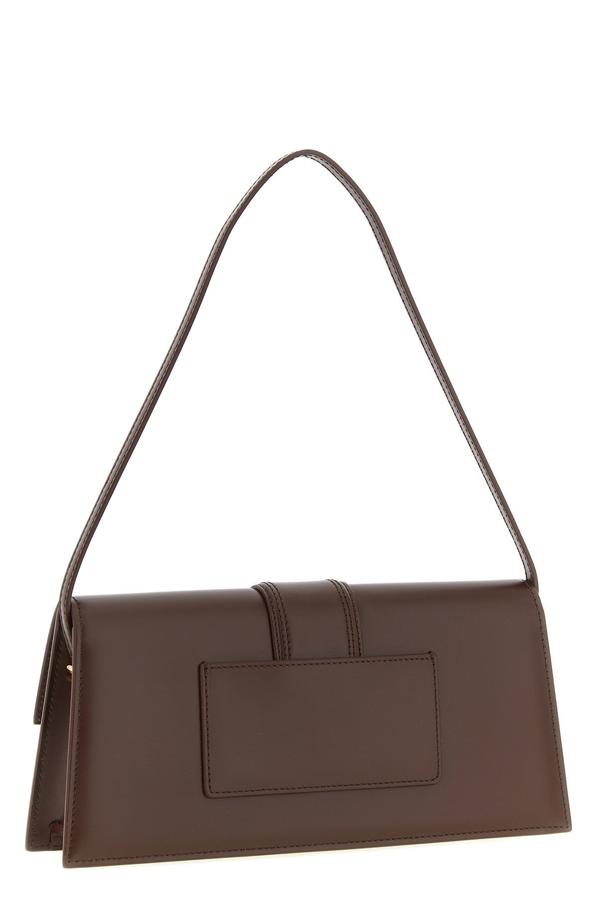 JACQUEMUS Shoulder Bag with Gold-Tone Logo Plaque