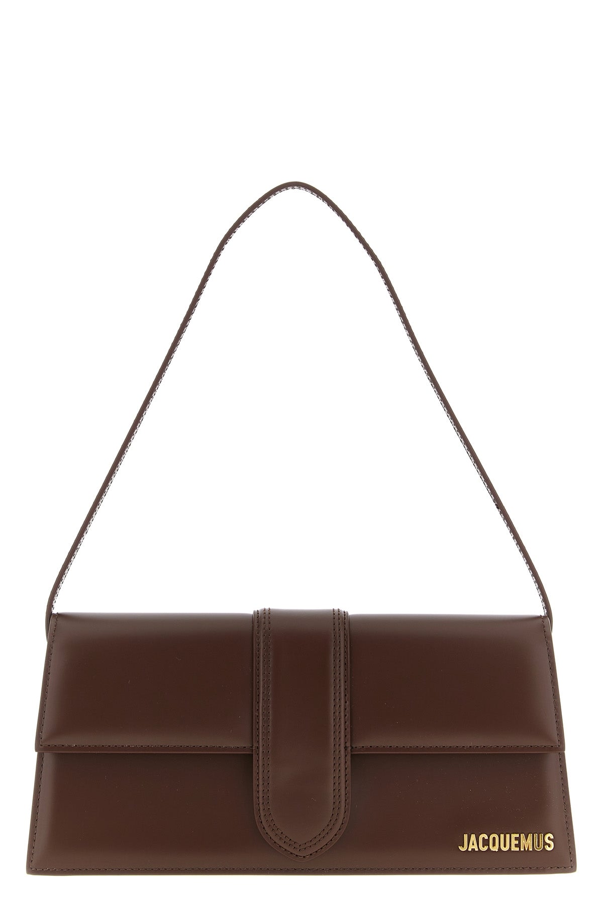 JACQUEMUS Shoulder Bag with Gold-Tone Logo Plaque