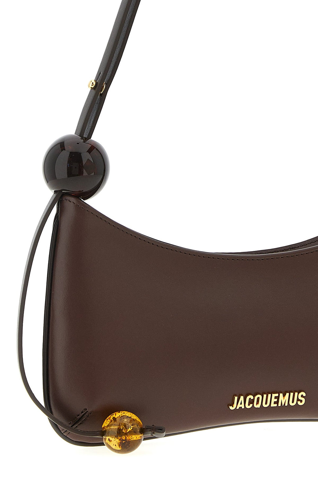 JACQUEMUS Le Bisou Perle leather shoulder bag