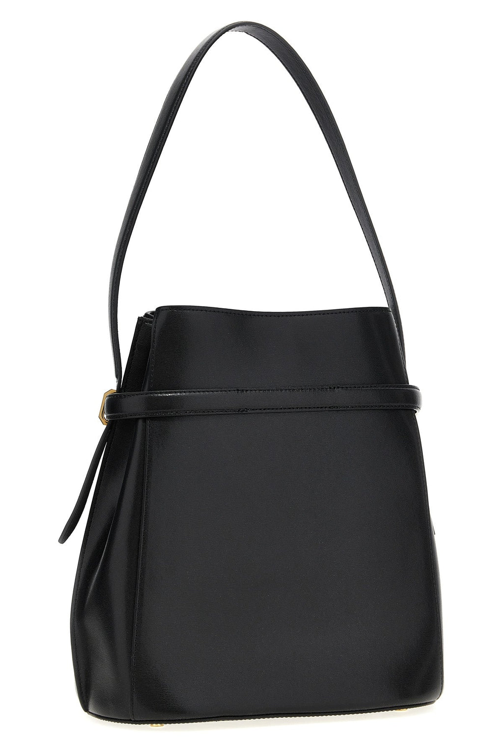 Belted Bucket Shoulder Bag