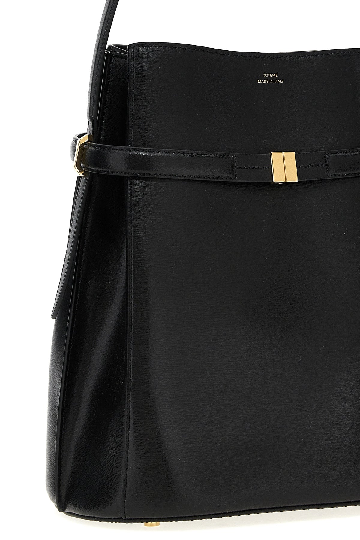 Belted Bucket Shoulder Bag
