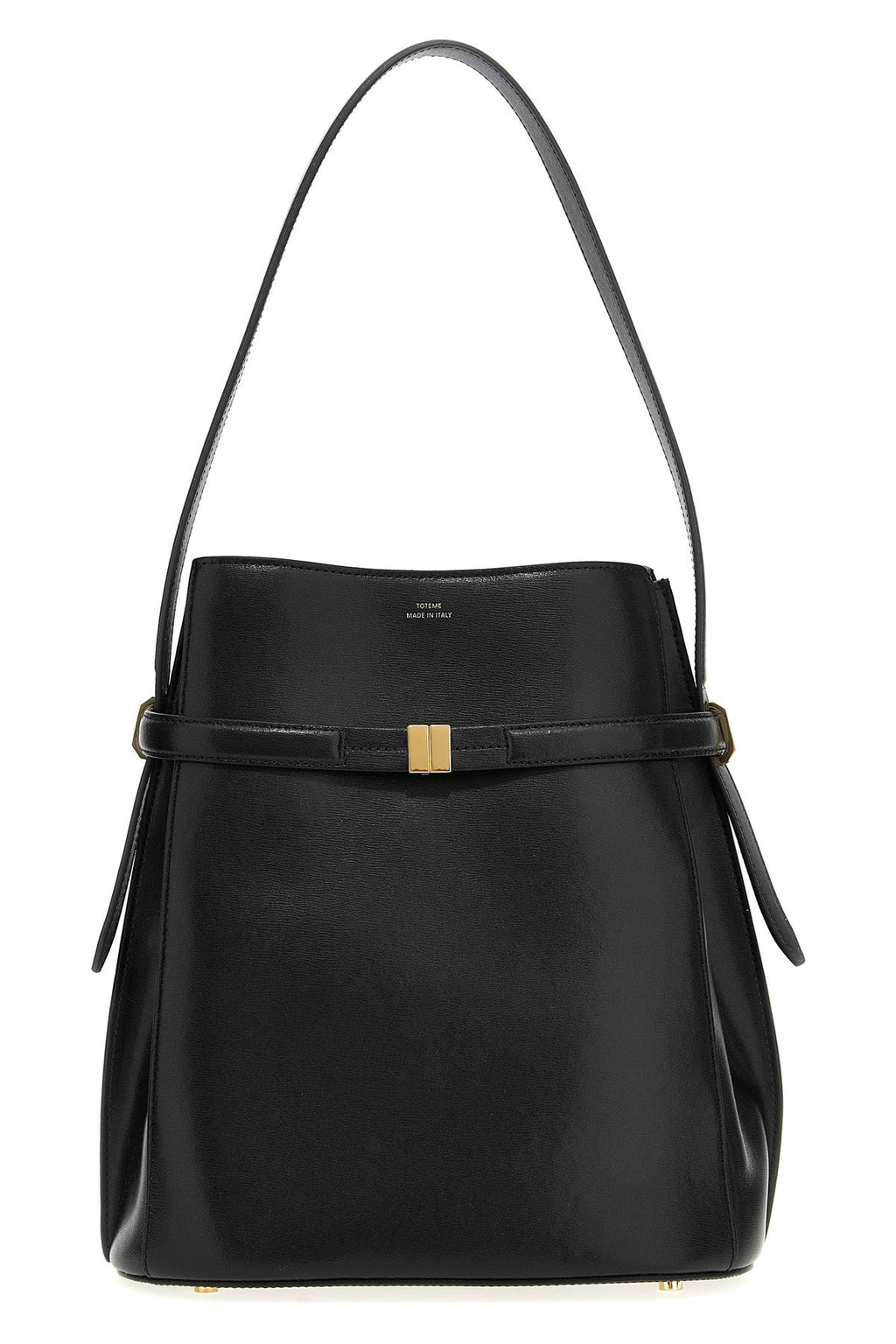 Belted Bucket Shoulder Bag