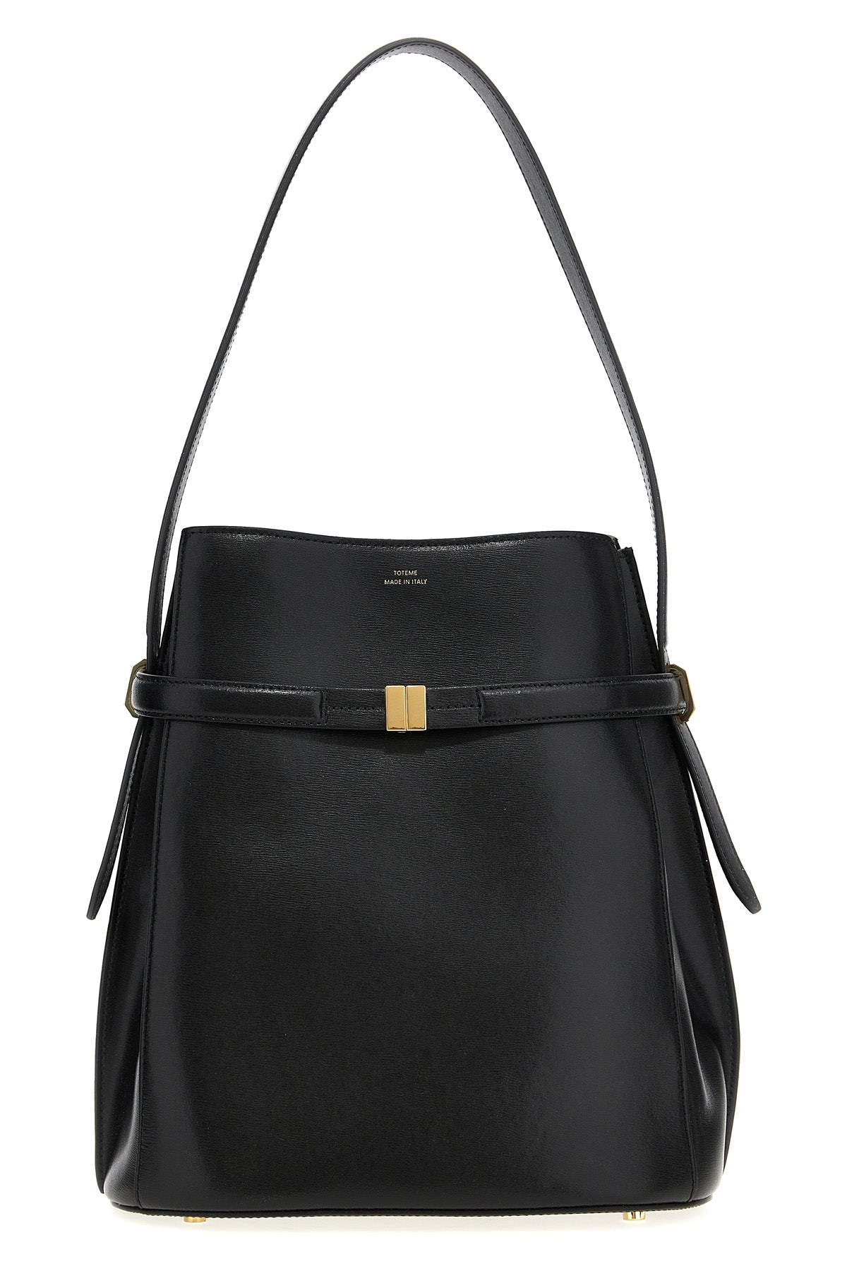 Belted Bucket Shoulder Bag