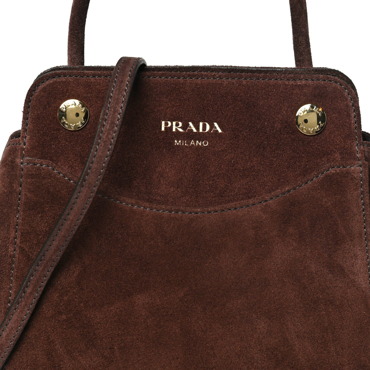 Scamosciato Mini Carry Shoulder Bag Moro