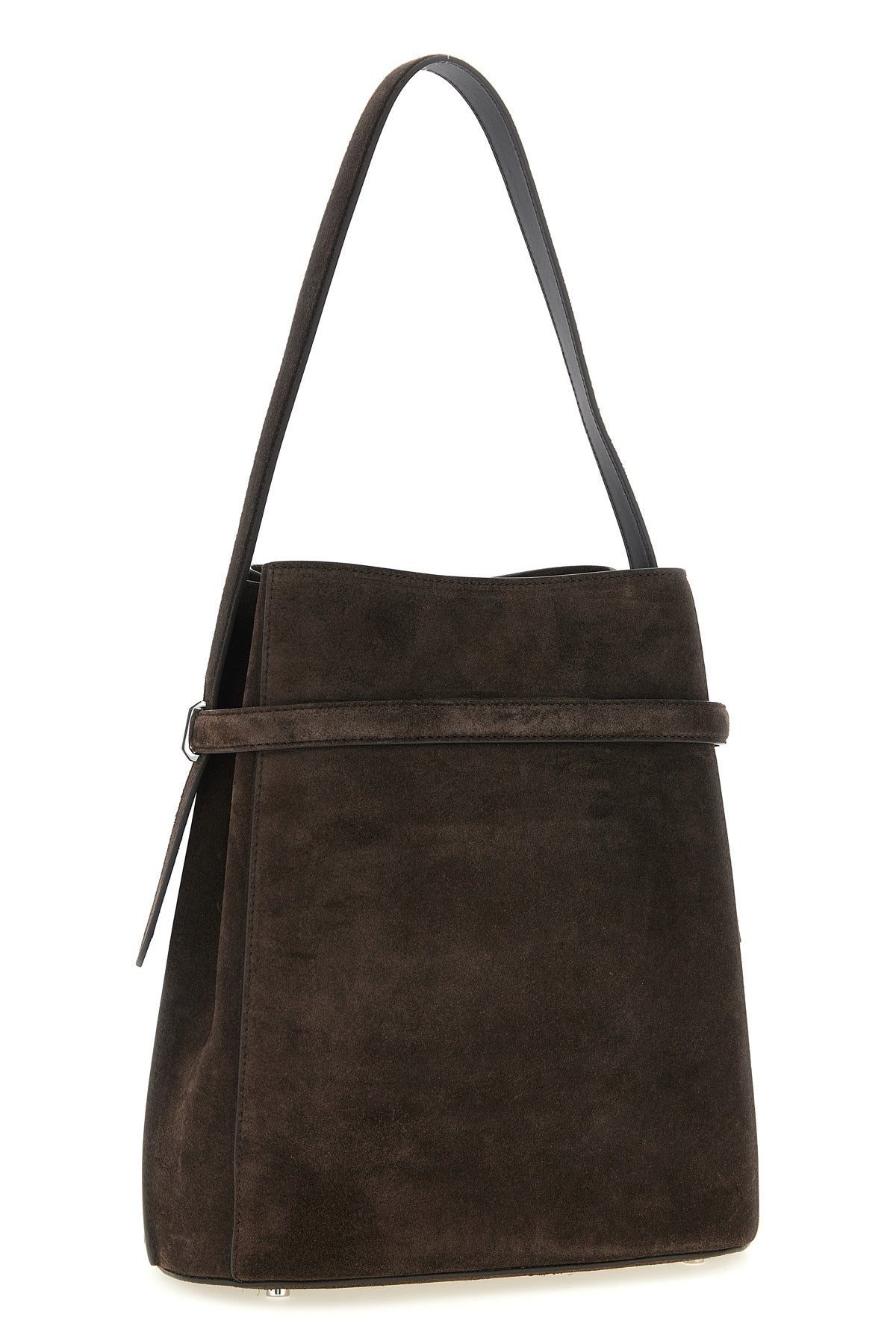 TOTEME Suede Bucket Bag With Belted Detail