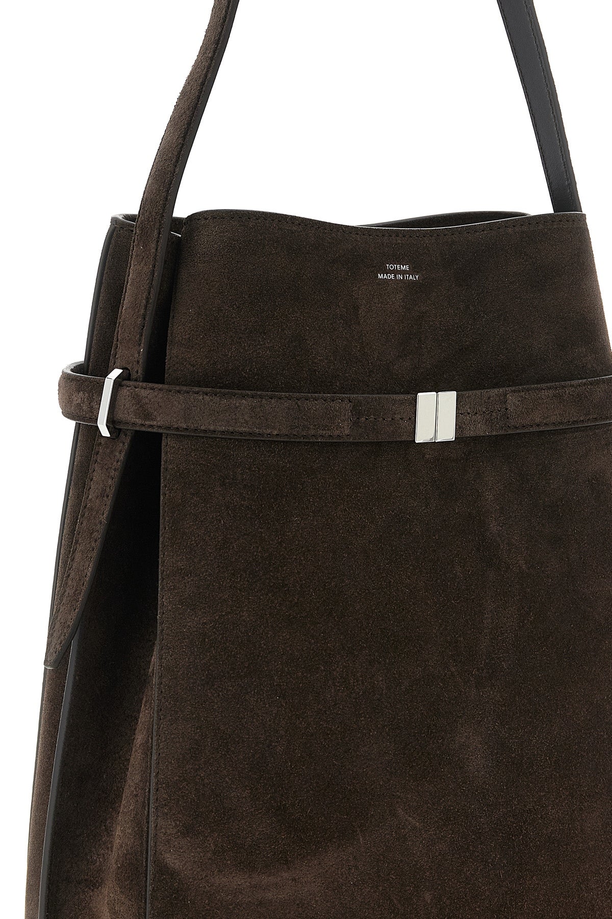 TOTEME Suede Bucket Bag With Belted Detail