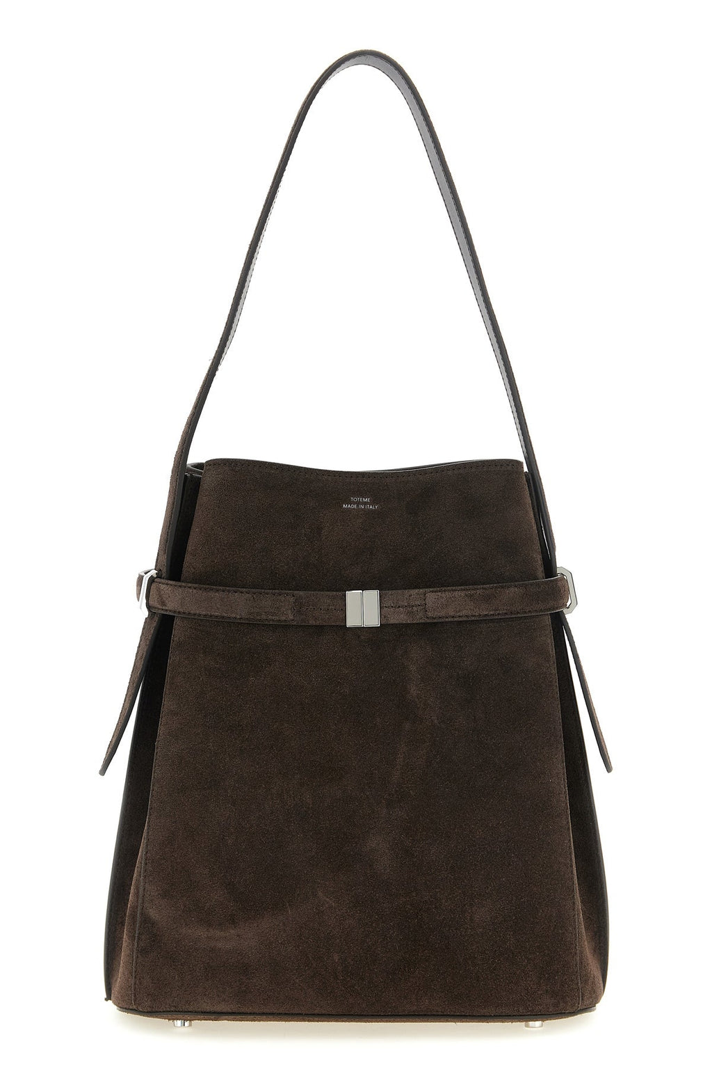 TOTEME Suede Bucket Bag With Belted Detail
