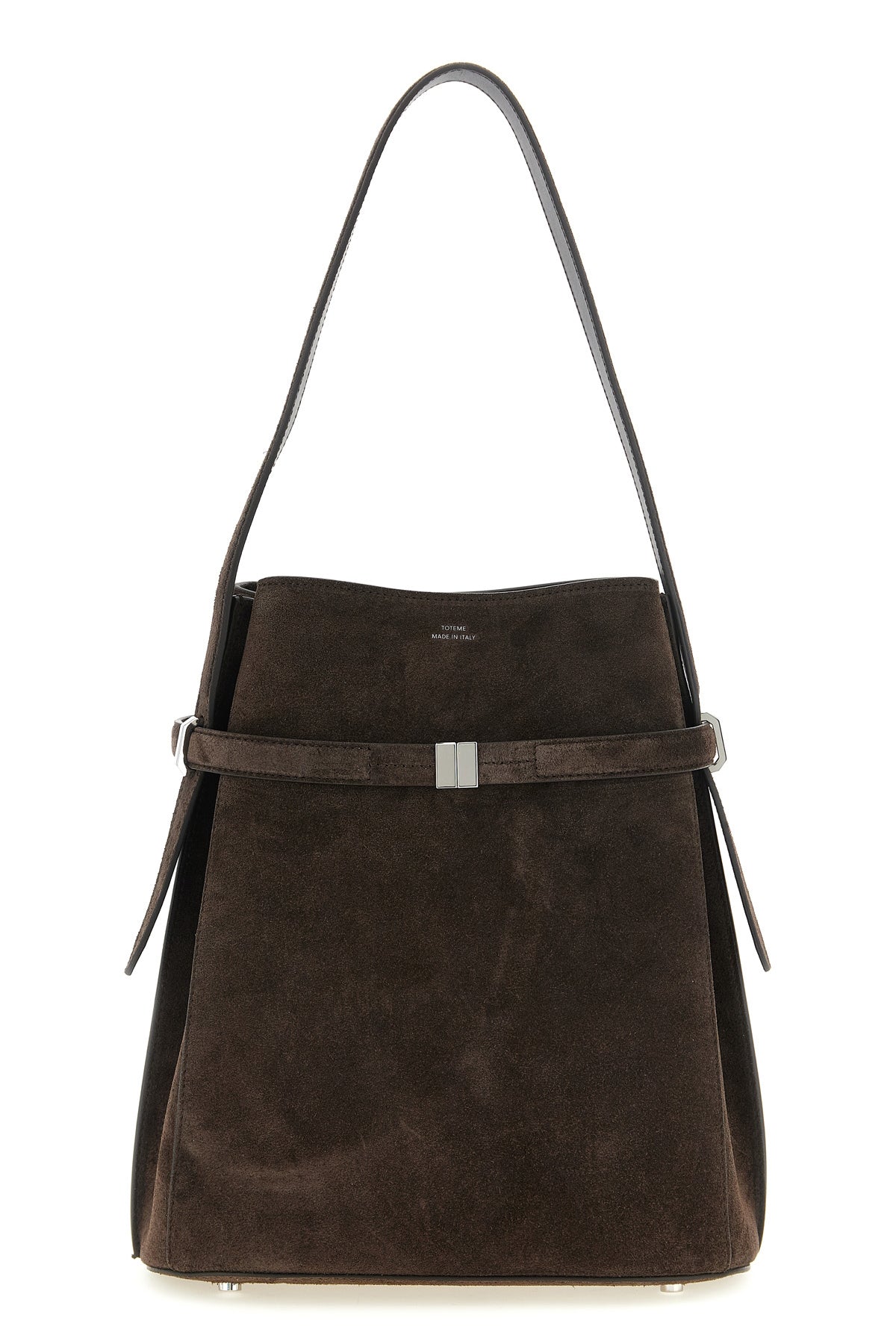 TOTEME Suede Bucket Bag With Belted Detail