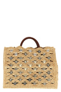 Rabanne 1969 Raffia Handbag Beige