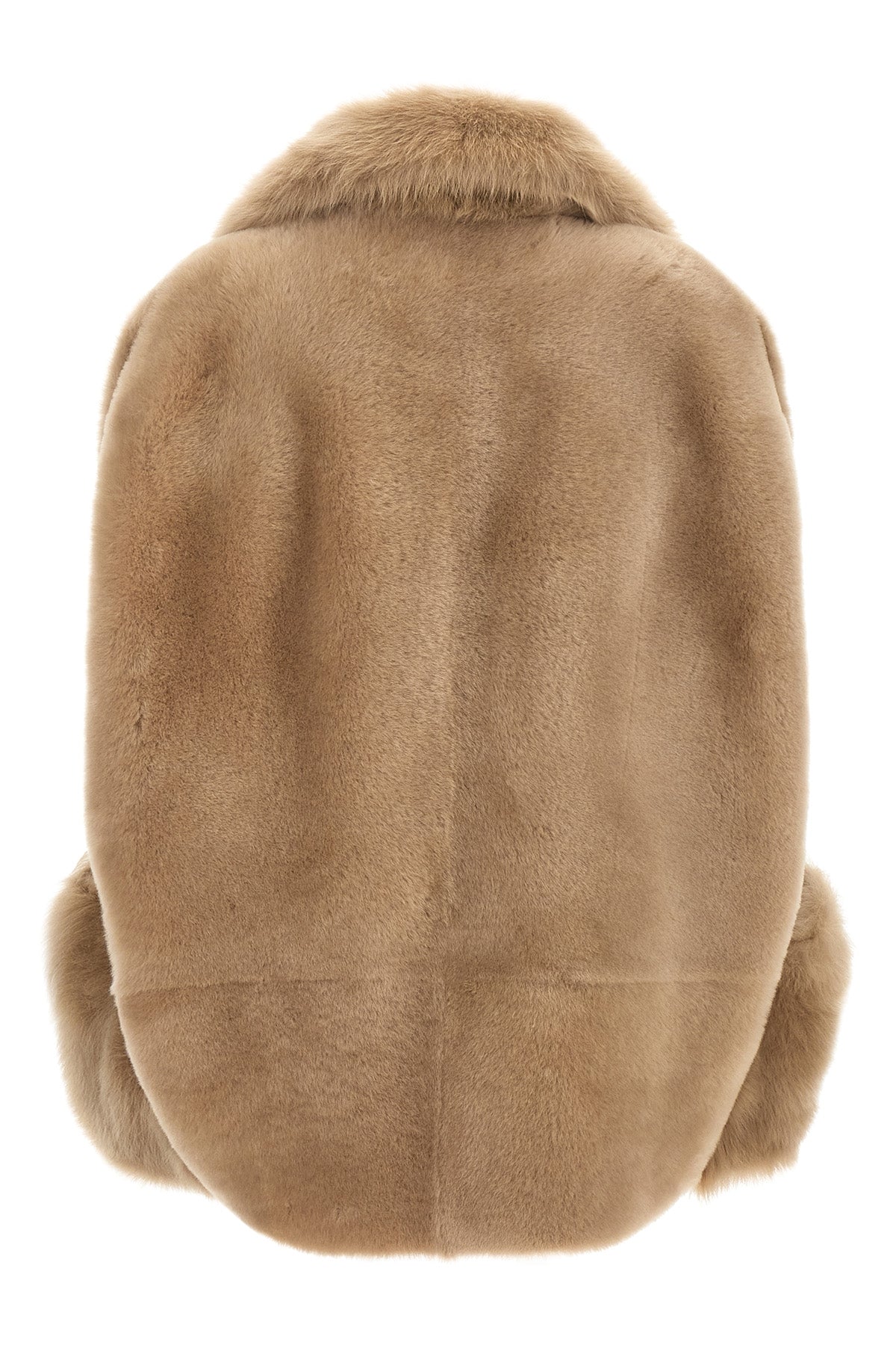 Blancha Shearling Vest with Contrast Details