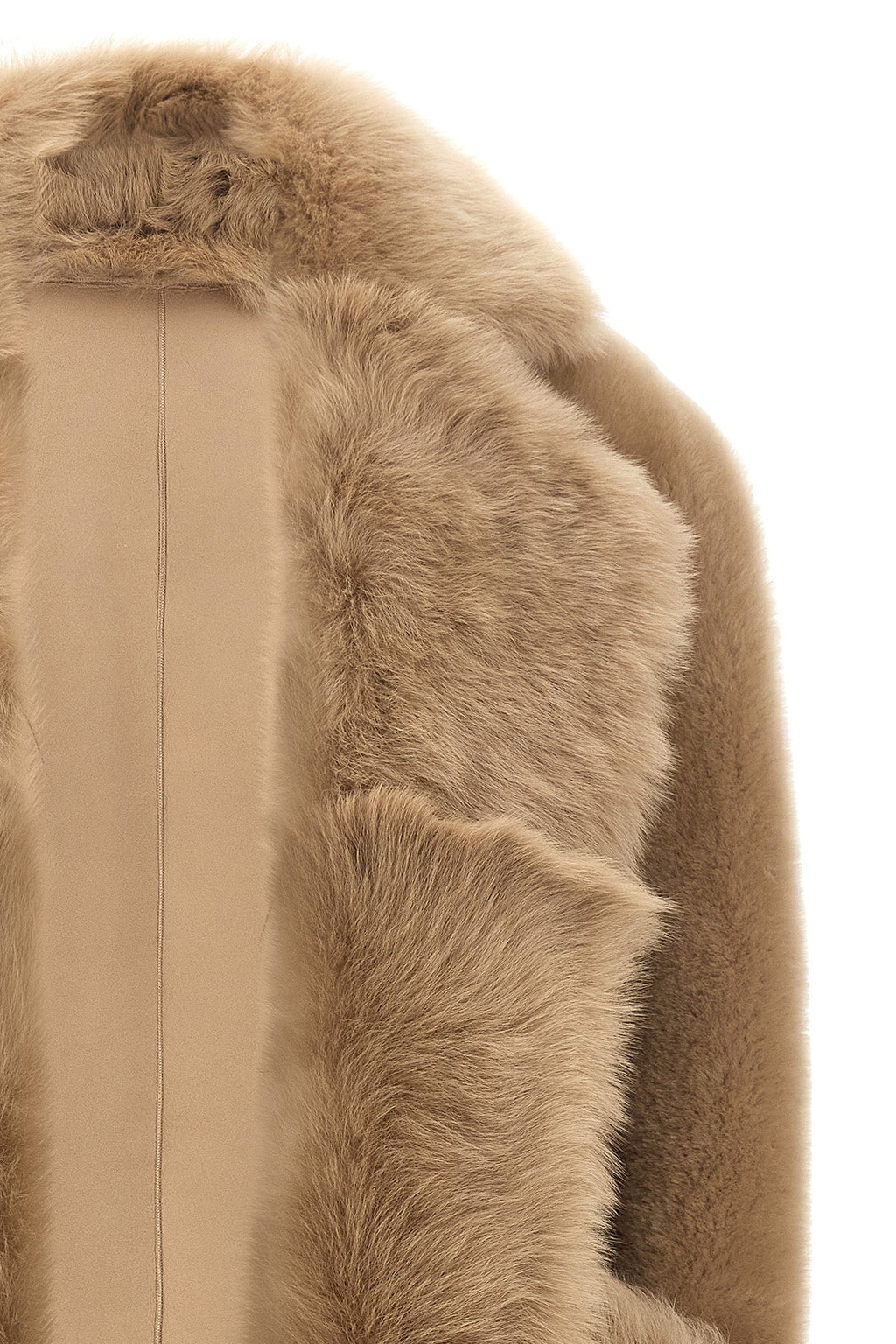 Blancha Shearling Vest with Contrast Details