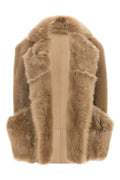 Blancha Shearling Vest with Contrast Details