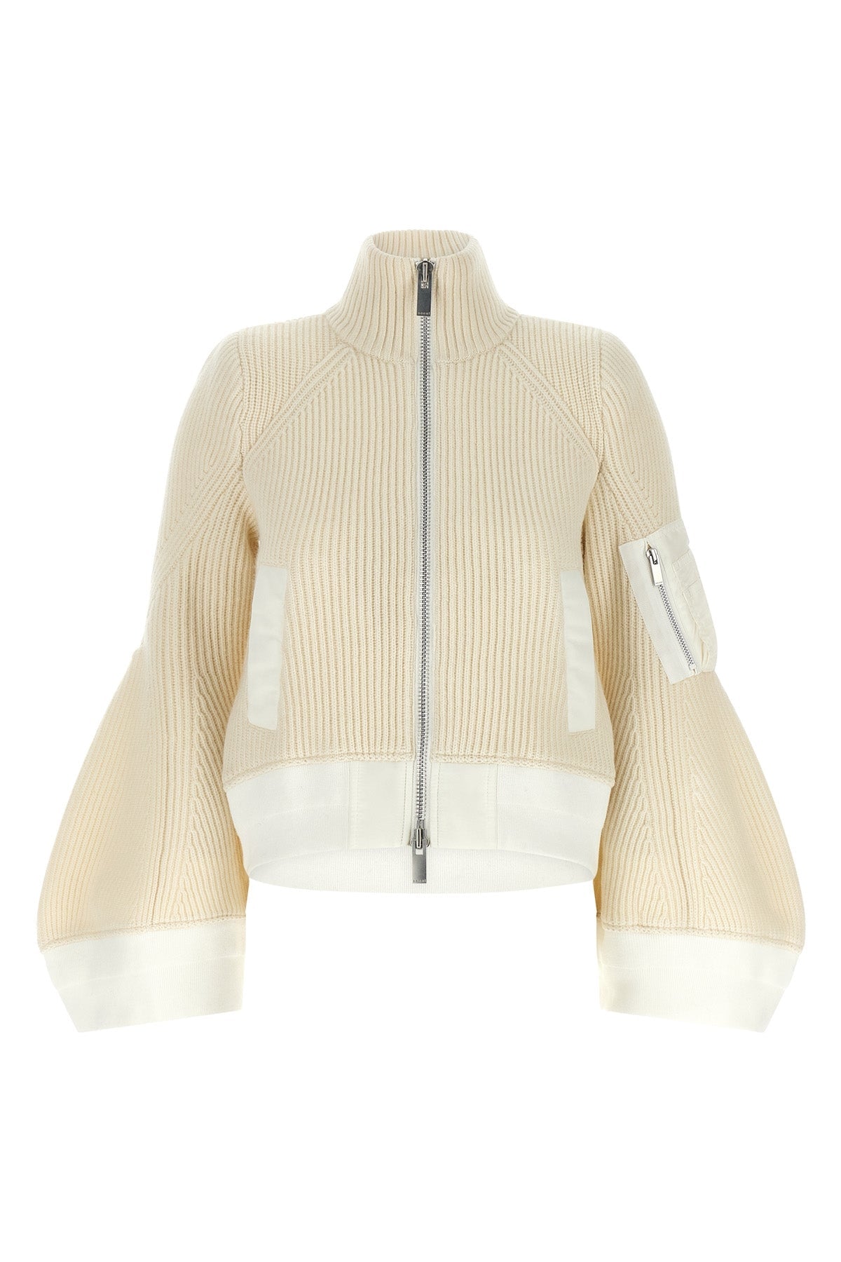 SACAI Blouson with Flared Sleeves